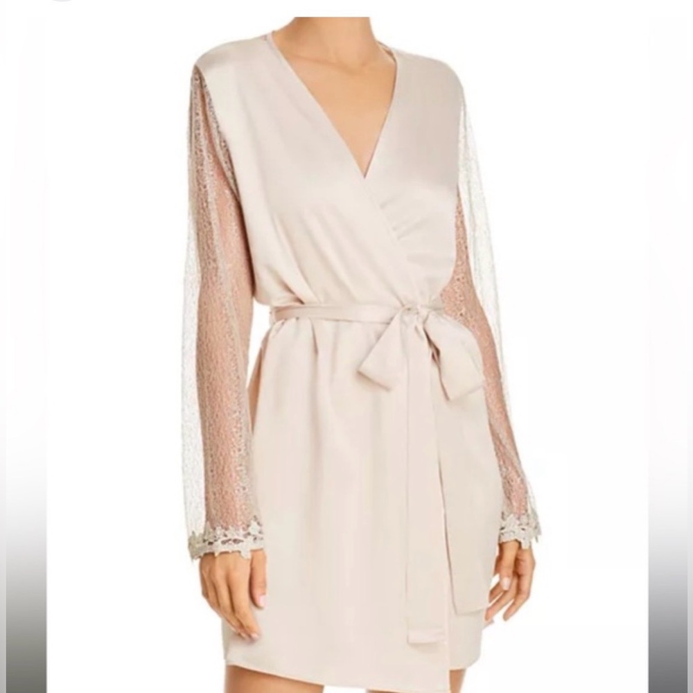 Champagne Lace Robe - Picture 3 of 10